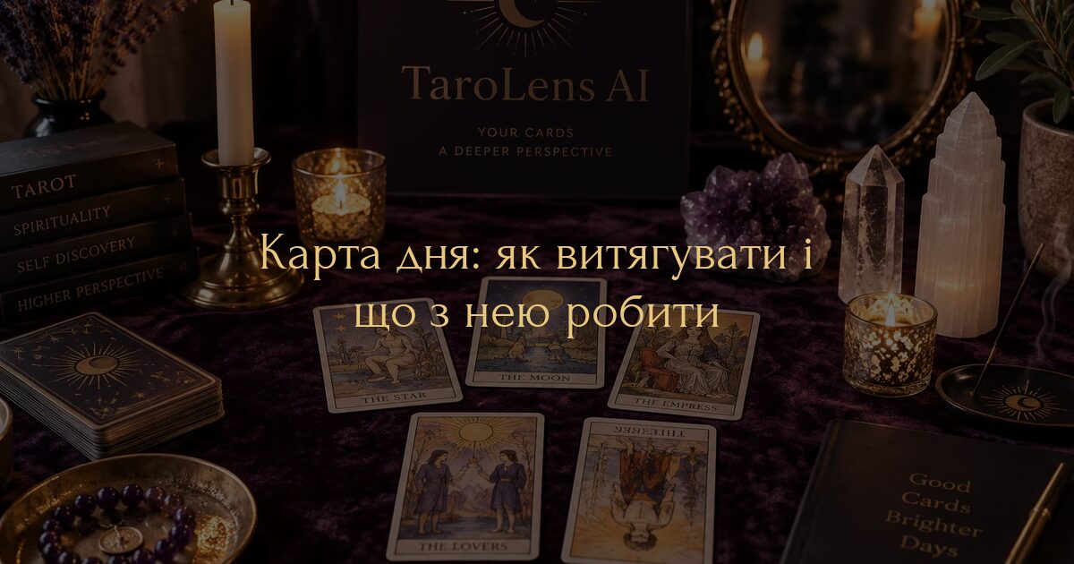 Карта дня: як витягувати і що з нею робити