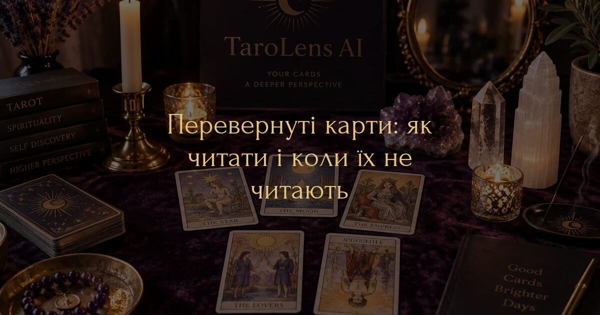 Перевернуті карти: як читати і коли їх не читають