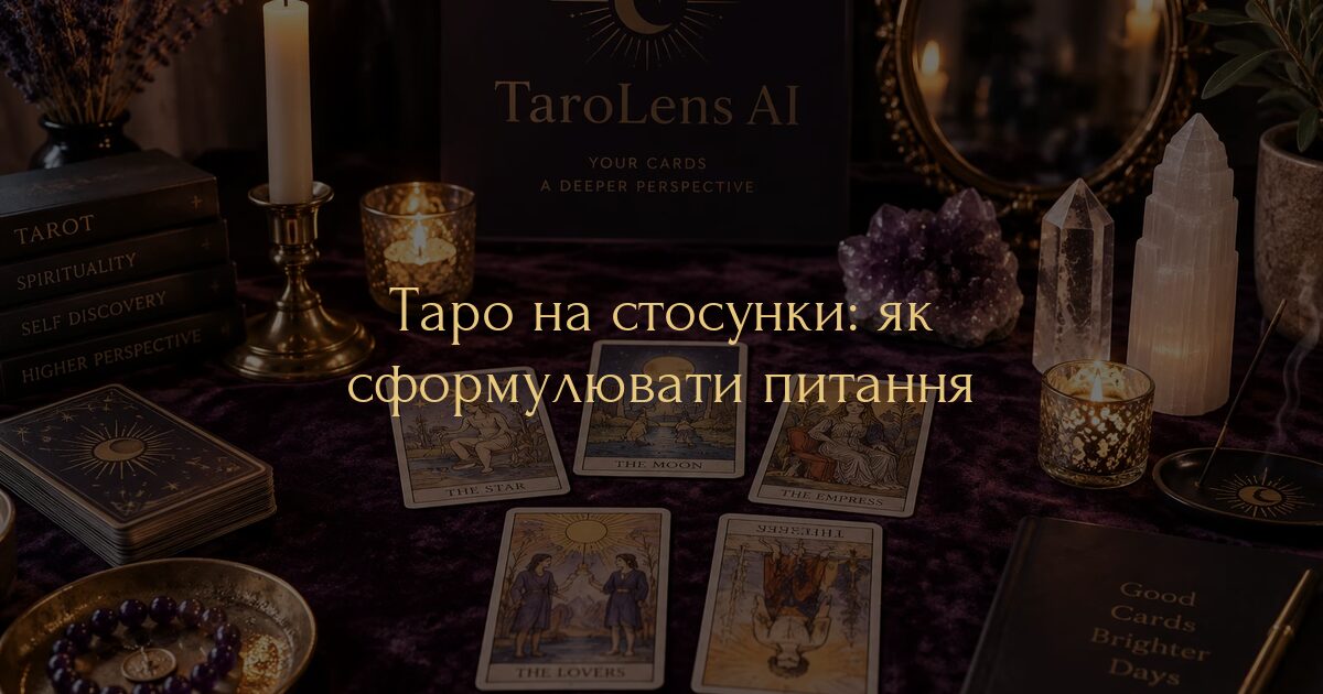 Таро на стосунки: як сформулювати питання