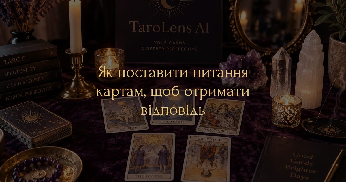 Як поставити питання картам, щоб отримати відповідь